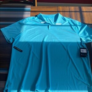Nike Men's Light Blue Polo Shirt